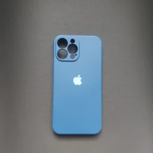 IPHONE 13 PRO MAX SILICONE (BLUE) BACK COVER