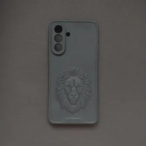 Samsung Galaxy A36, A56 Lion Texctered (Black) Back Cover