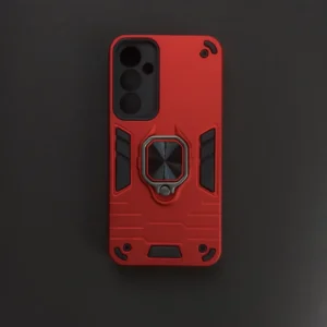 Samsung Galaxy S23 Fe (Red) Back Cover with Ring Stand