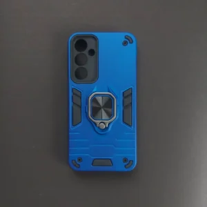 Samsung Galaxy S23 Fe (Blue) Back Cover With Ring Stand