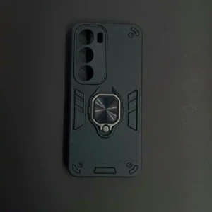 Vivo Y29 (Black) Back Cover With Ring Stand