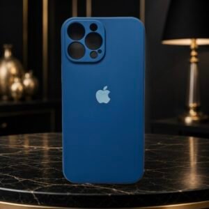 IPHONE 13 PRO MAX SILICONE (BLUE) BACK COVER