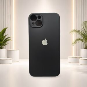 IPHONE 15 PLUS BLACK SILICONE BACK COVER