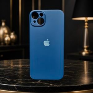 IPHONE 15 PLUS BLUE SILICONE BACK COVER